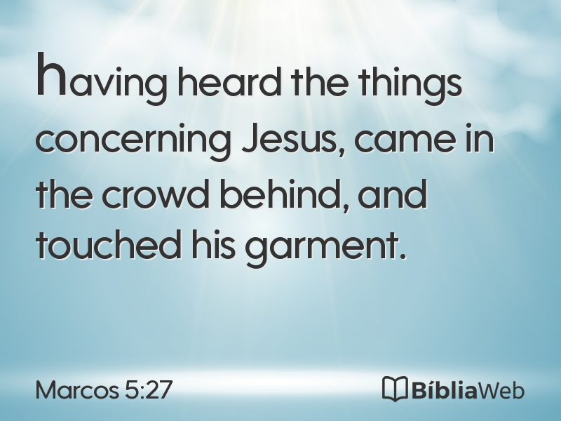 Marcos 5:27 em imagem para compartilhar