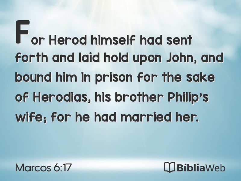 Marcos 6:17 em imagem para compartilhar