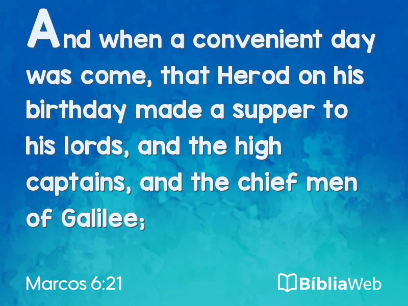 Marcos 6:21 em imagem para compartilhar