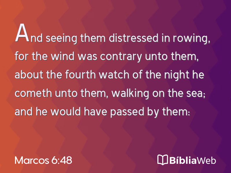 Marcos 6:48 em imagem para compartilhar