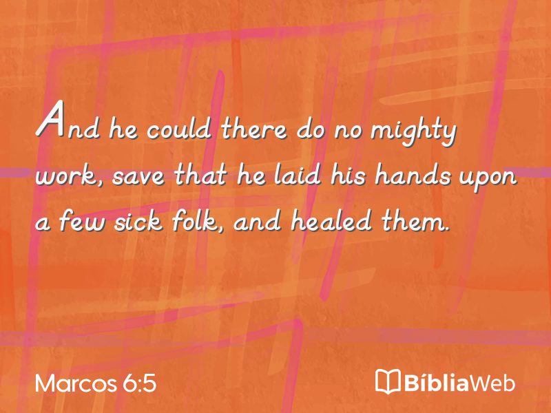 Marcos 6:5 em imagem para compartilhar