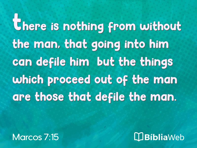 Marcos 7:15 em imagem para compartilhar