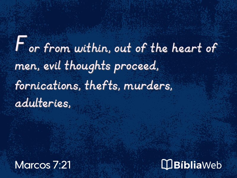 Marcos 7:21 em imagem para compartilhar