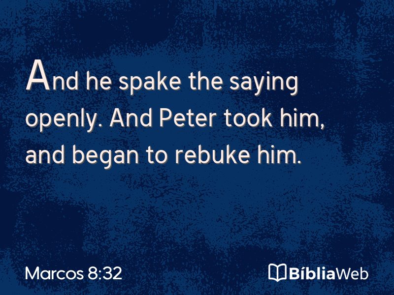 Marcos 8:32 em imagem para compartilhar