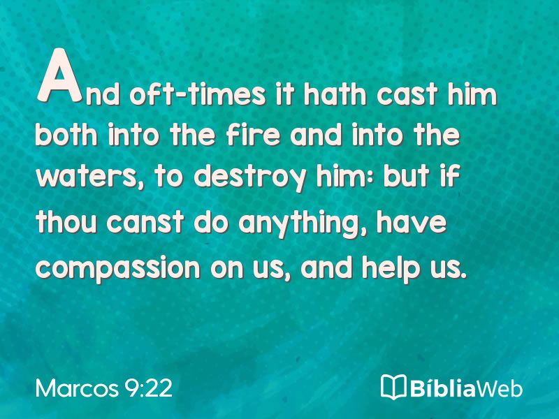 Marcos 9:22 em imagem para compartilhar