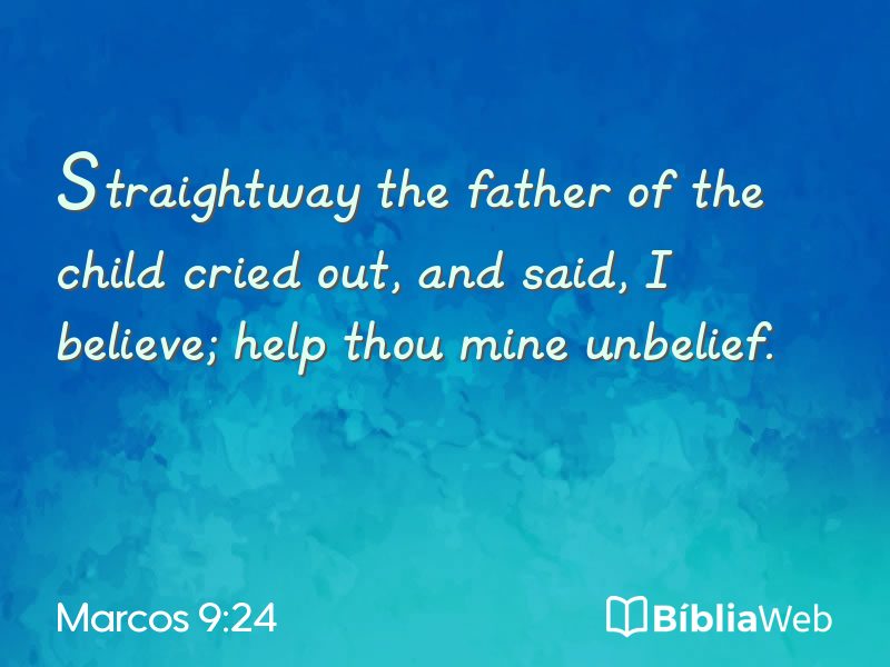 Marcos 9:24 em imagem para compartilhar
