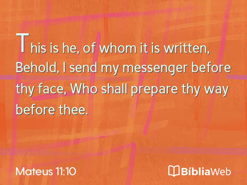 Mateus 11:10 em imagem para compartilhar