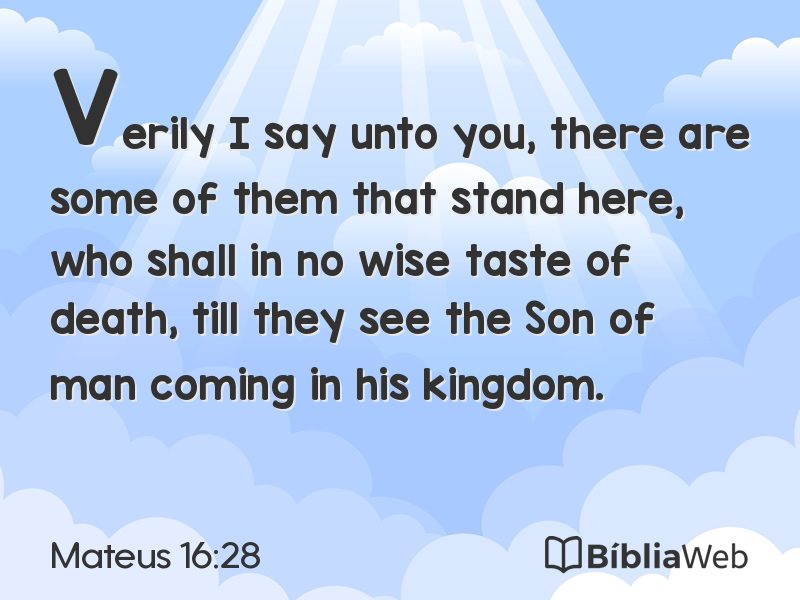 Mateus 16:28 em imagem para compartilhar