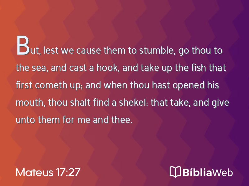 Mateus 17:27 em imagem para compartilhar