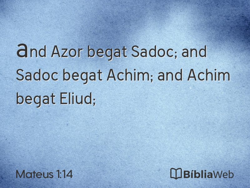 Mateus 1:14 em imagem para compartilhar