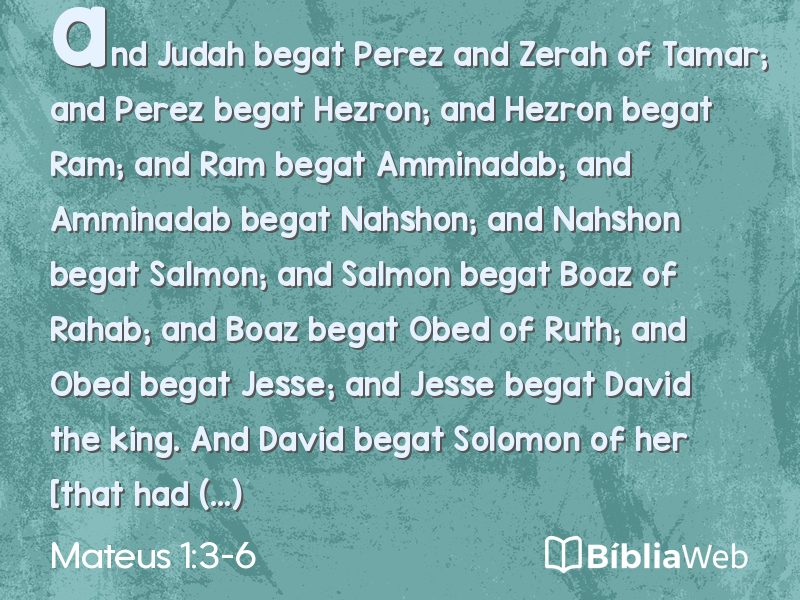 Mateus 1:3-6 em imagem para compartilhar