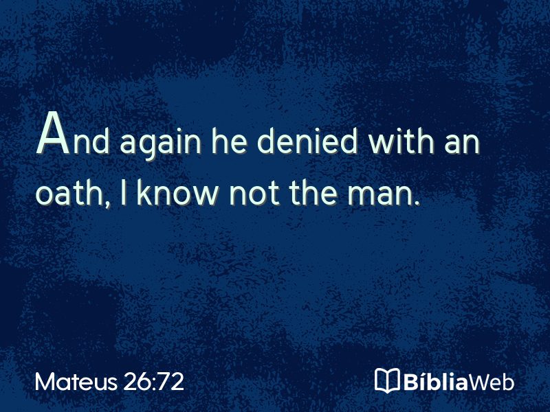 Mateus 26:72 em imagem para compartilhar