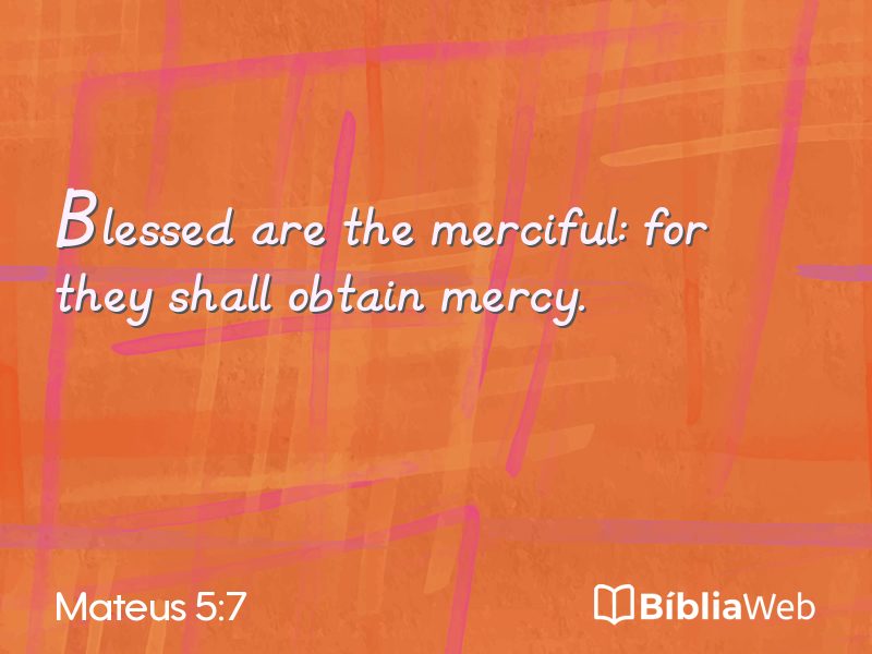 Mateus 5:7 em imagem para compartilhar
