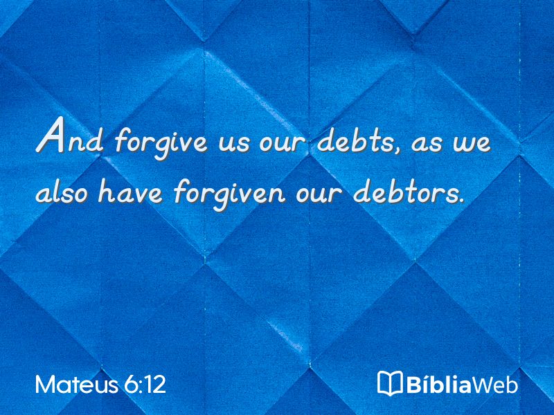 Mateus 6:12 em imagem para compartilhar