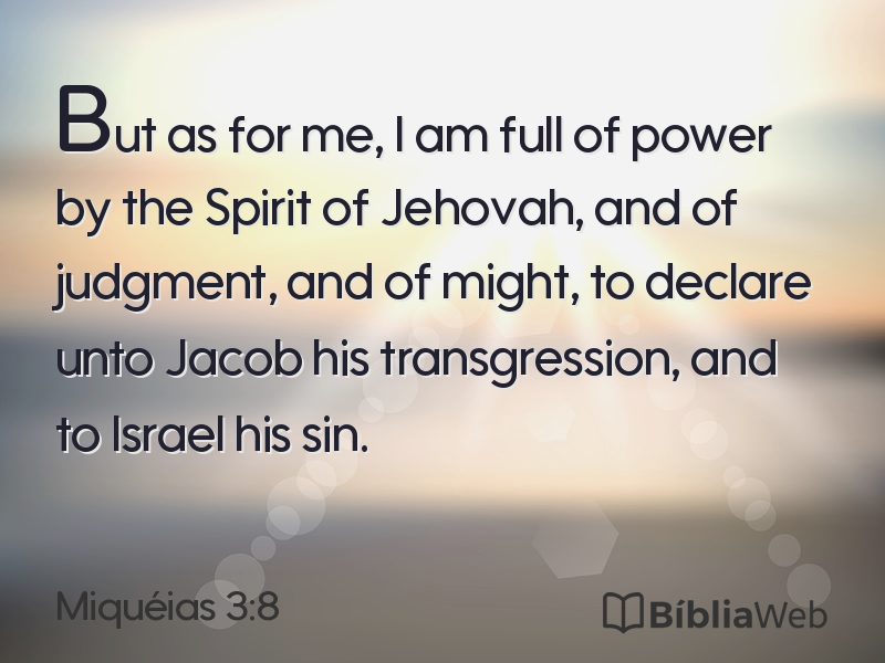 Miquéias 3:8 em imagem para compartilhar