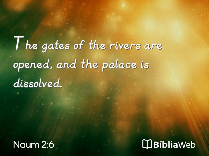 Naum 2:6 em imagem para compartilhar