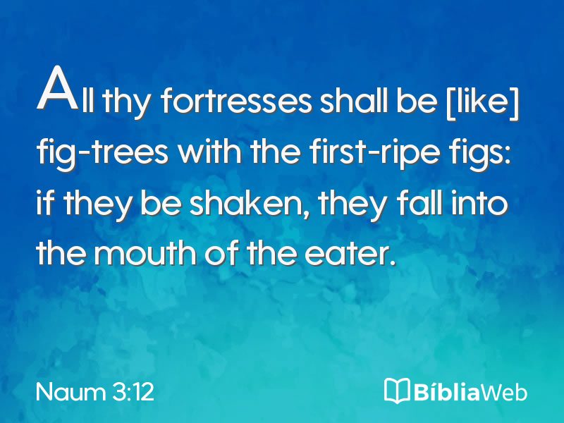 Naum 3:12 em imagem para compartilhar