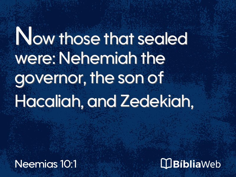 Neemias 10:1 em imagem para compartilhar