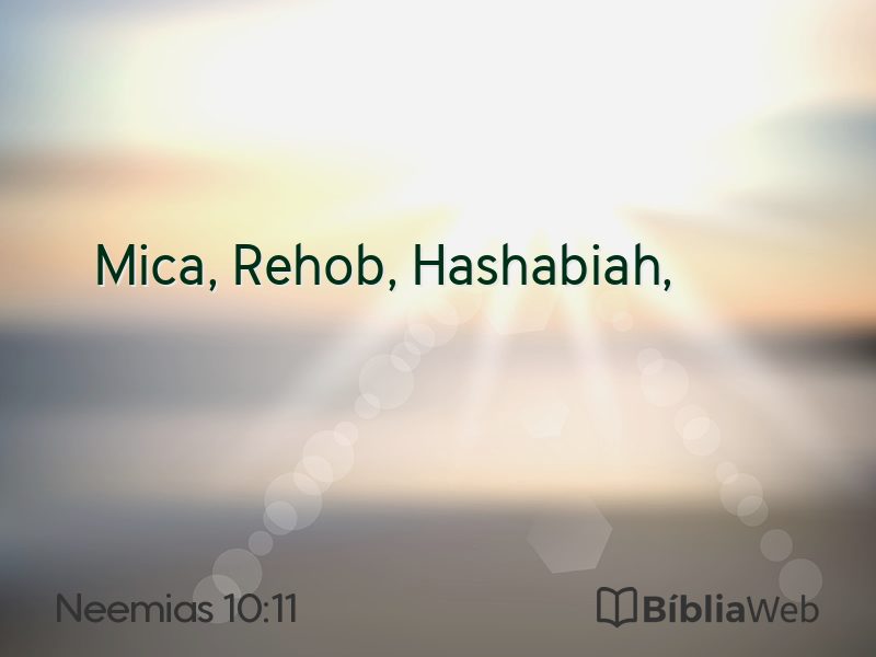 Neemias 10:11 em imagem para compartilhar