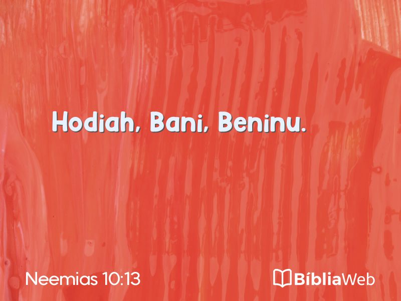 Neemias 10:13 em imagem para compartilhar