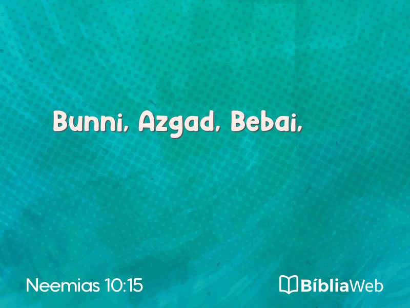 Neemias 10:15 em imagem para compartilhar