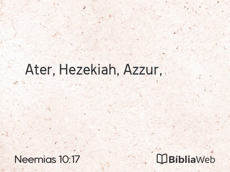 Neemias 10:17 em imagem para compartilhar