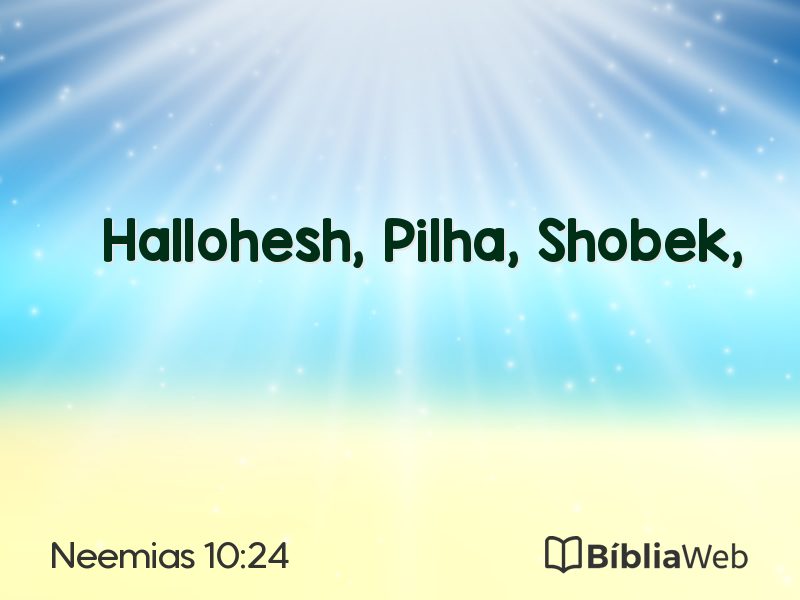 Neemias 10:24 em imagem para compartilhar