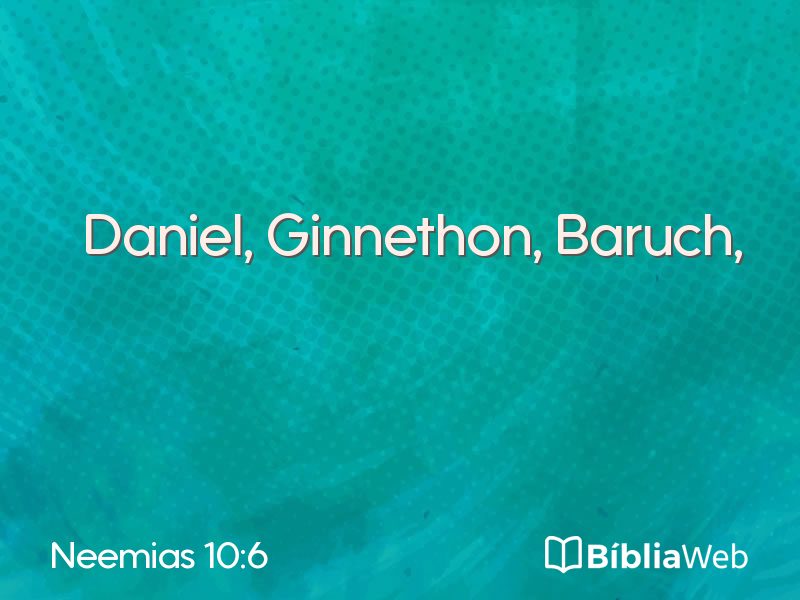 Neemias 10:6 em imagem para compartilhar