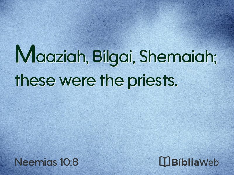Neemias 10:8 em imagem para compartilhar
