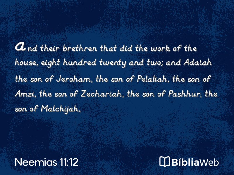 Neemias 11:12 em imagem para compartilhar