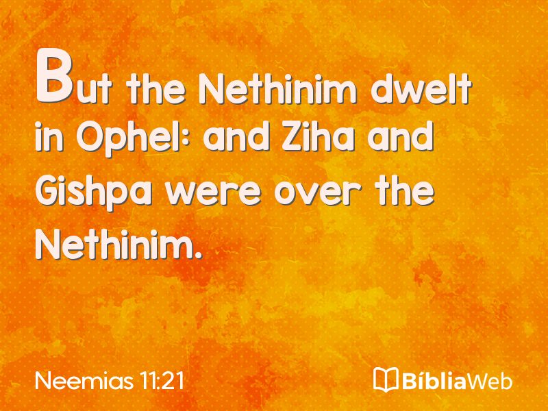 Neemias 11:21 em imagem para compartilhar