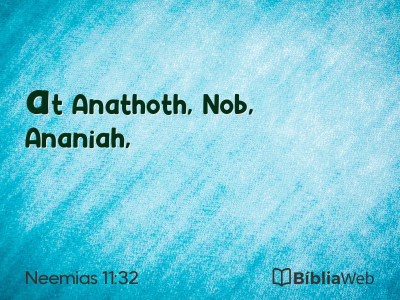 Neemias 11:32 em imagem para compartilhar