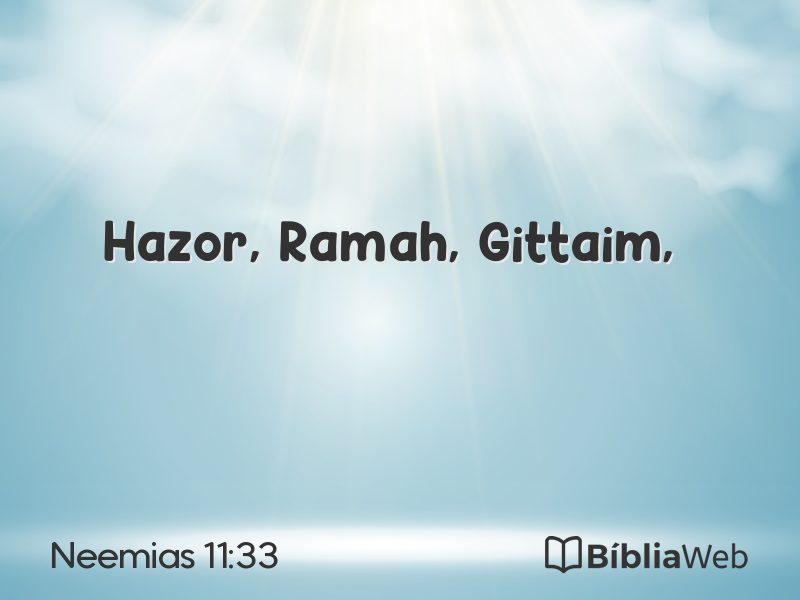 Neemias 11:33 em imagem para compartilhar