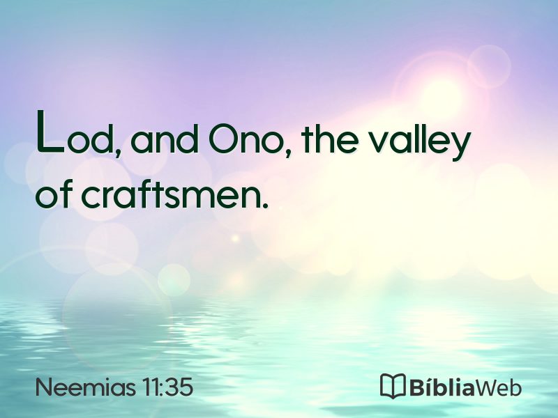 Neemias 11:35 em imagem para compartilhar