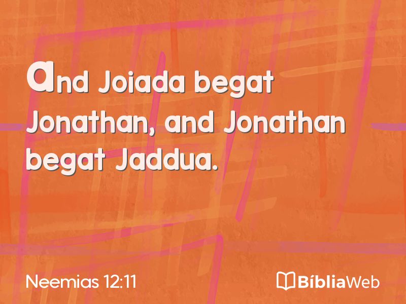 Neemias 12:11 em imagem para compartilhar