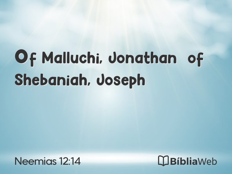 Neemias 12:14 em imagem para compartilhar