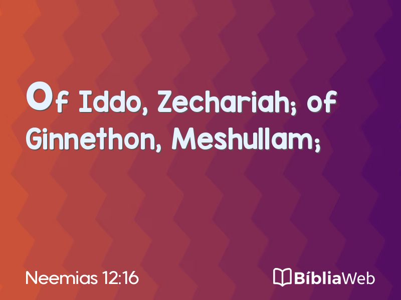 Neemias 12:16 em imagem para compartilhar