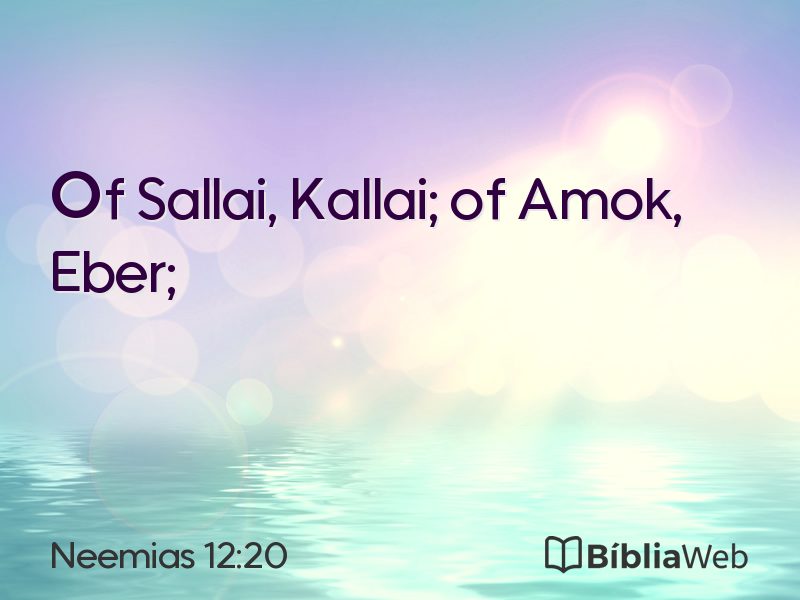 Neemias 12:20 em imagem para compartilhar