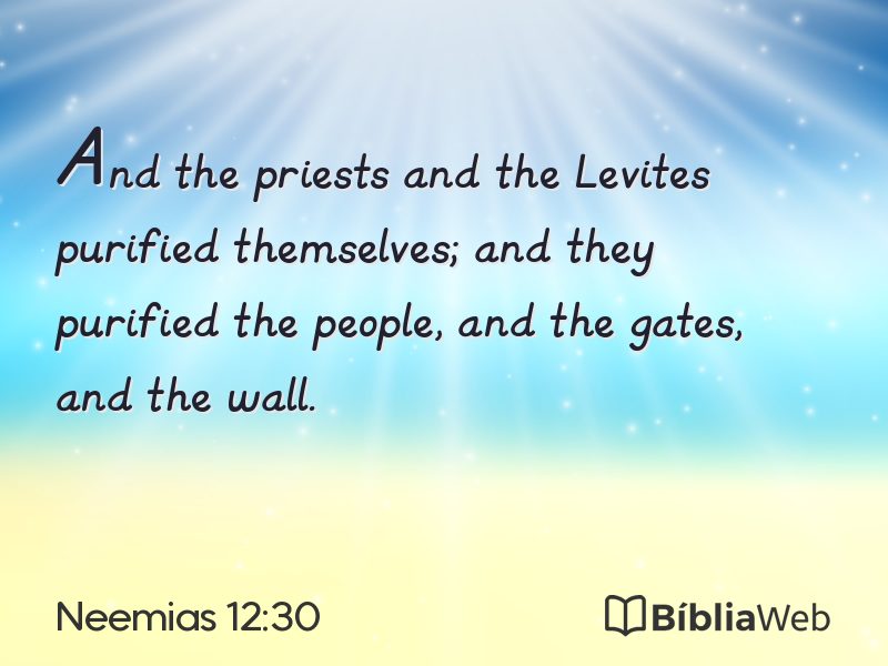 Neemias 12:30 em imagem para compartilhar