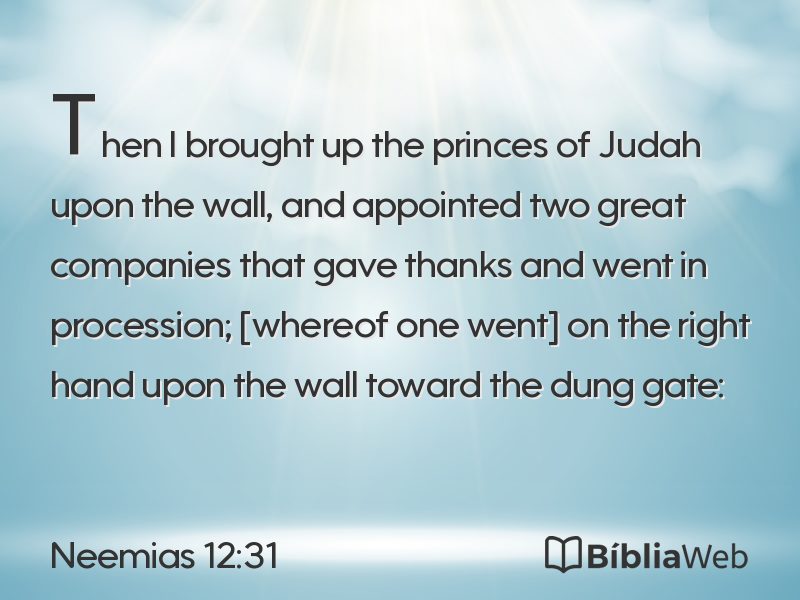 Neemias 12:31 em imagem para compartilhar