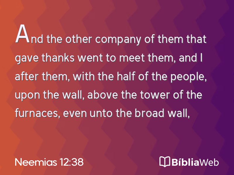 Neemias 12:38 em imagem para compartilhar