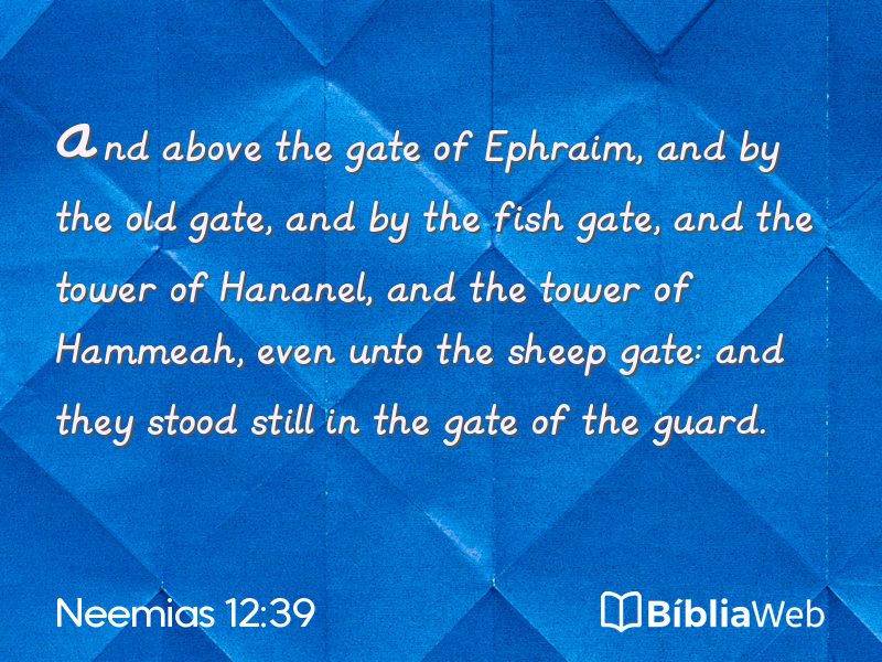 Neemias 12:39 em imagem para compartilhar