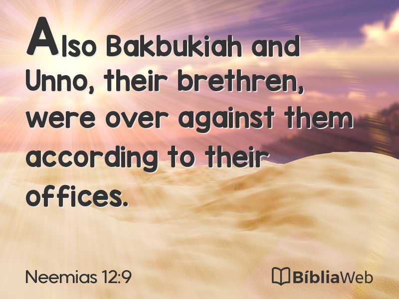 Neemias 12:9 em imagem para compartilhar