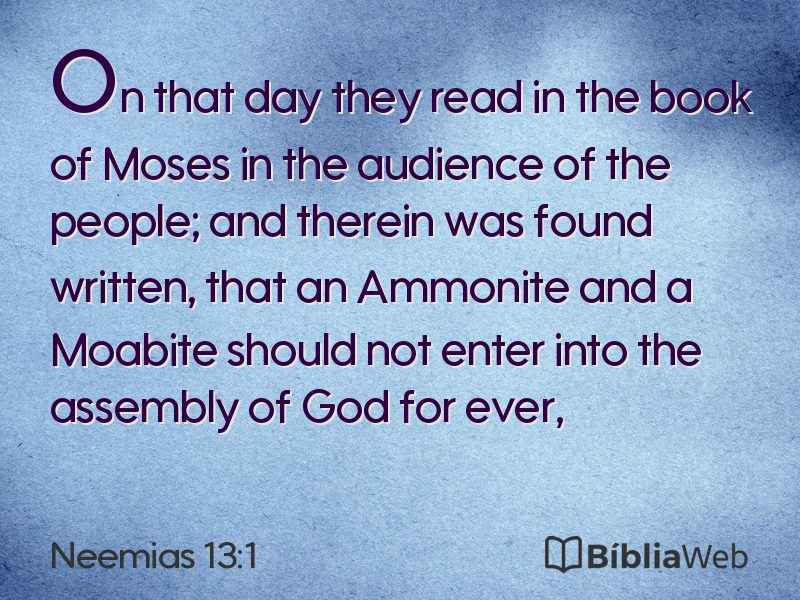 Neemias 13:1 em imagem para compartilhar