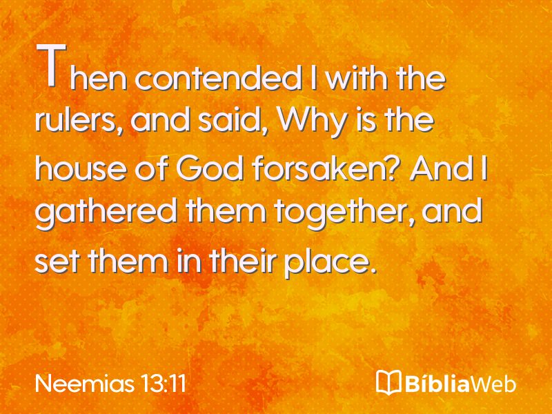 Neemias 13:11 em imagem para compartilhar