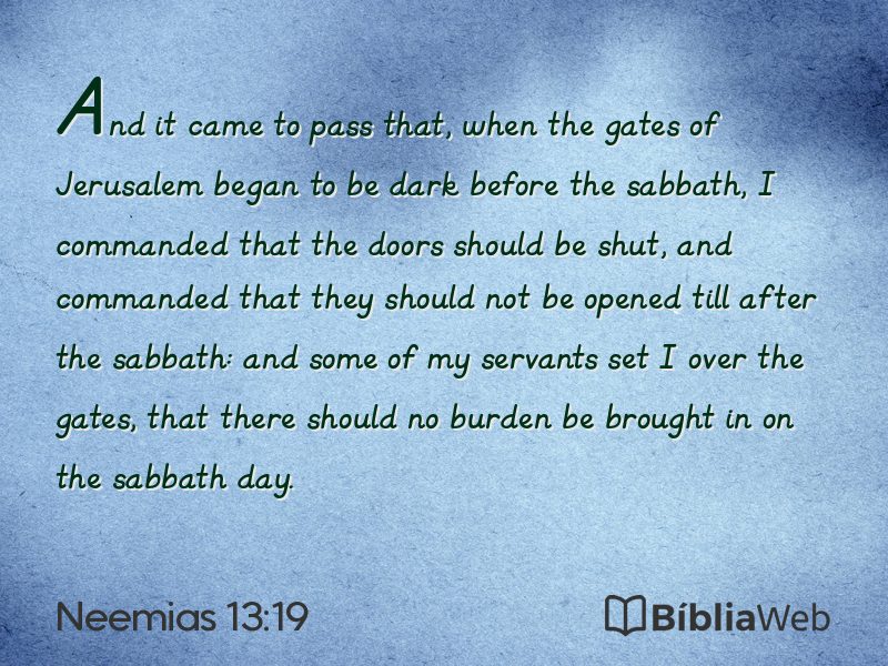 Neemias 13:19 em imagem para compartilhar