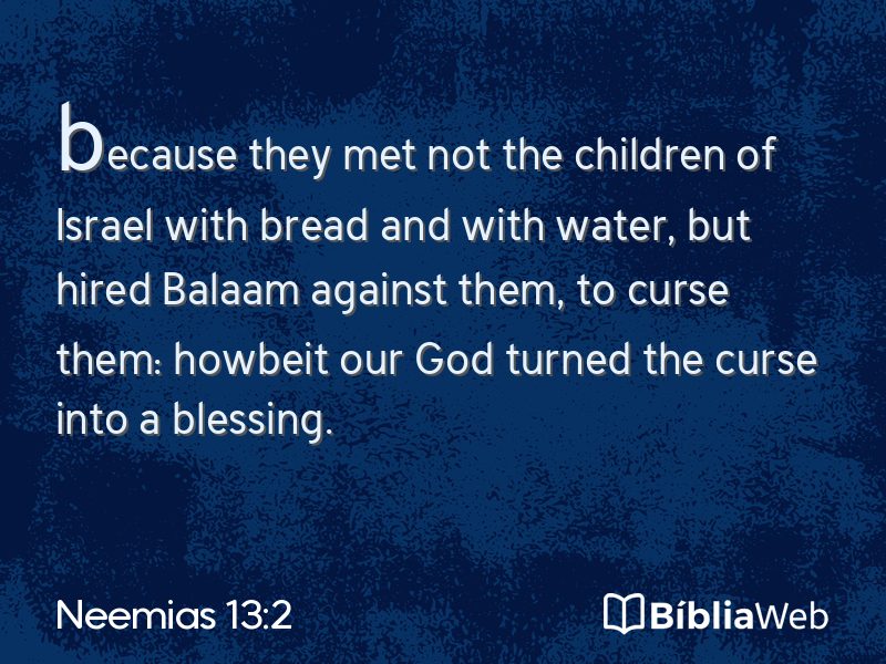 Neemias 13:2 em imagem para compartilhar