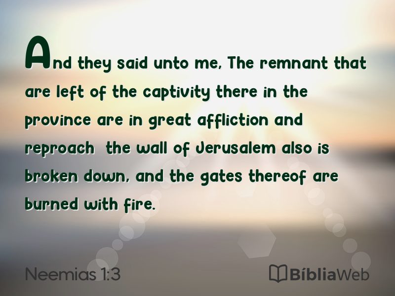 Neemias 1:3 em imagem para compartilhar