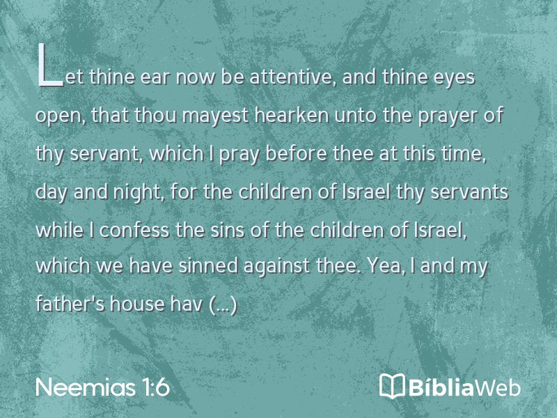 Neemias 1:6 em imagem para compartilhar