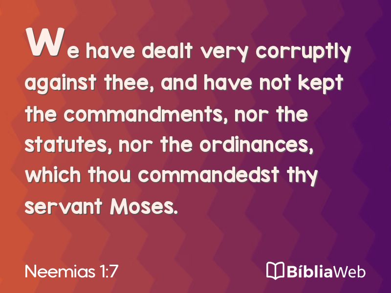 Neemias 1:7 em imagem para compartilhar